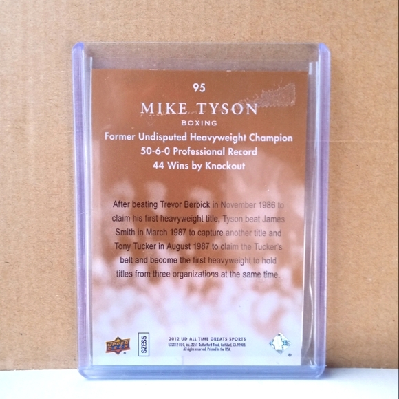 🥊🏆Mike Tyson "Copper Spectrum - 31/65 Insert" Card🏆🥊 - Picture 2 of 6